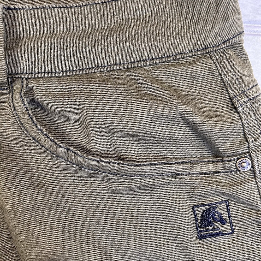 TD Apparel Carlos Ray Tactical Pants Mens 32x32(Fits 34x32) Slim Fit Khaki Olive - Picture 5 of 16
